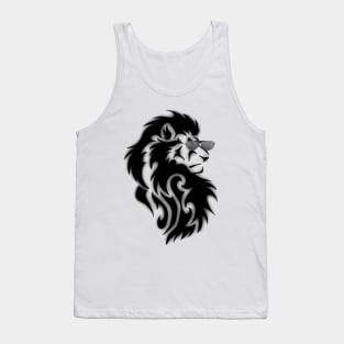 Alpha lion portrait with sunglasses Tank Top